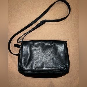 Margot Cross Body Leather Black Bag